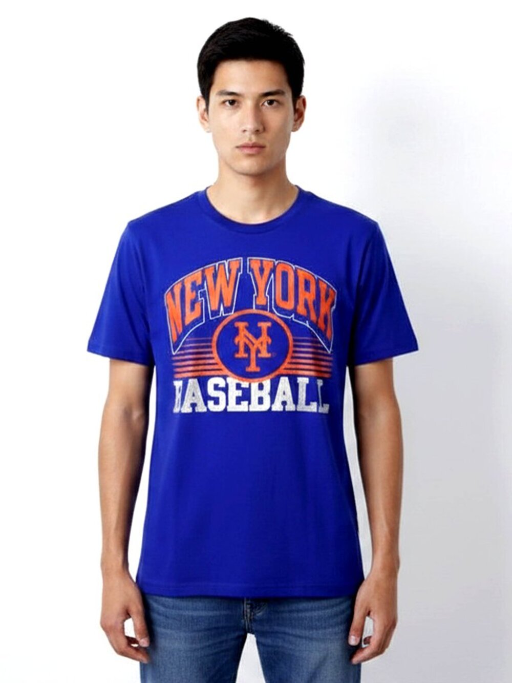 New York Mets Baseball T-Shirt Men's Small Blue MLB Graphic Tee NWT Cotton